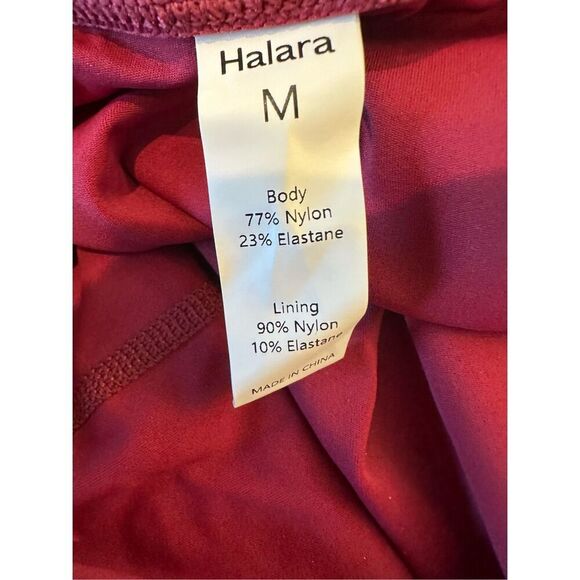 Size M Halara Asymmetrical Hem Slip Dress in Cordovan - Picture 6 of 8